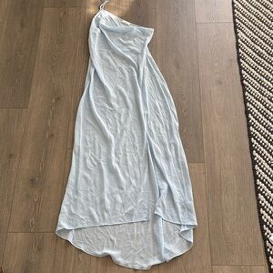 ALC Baby Blue One Shoulder Slip Dress Size 4 NWOT